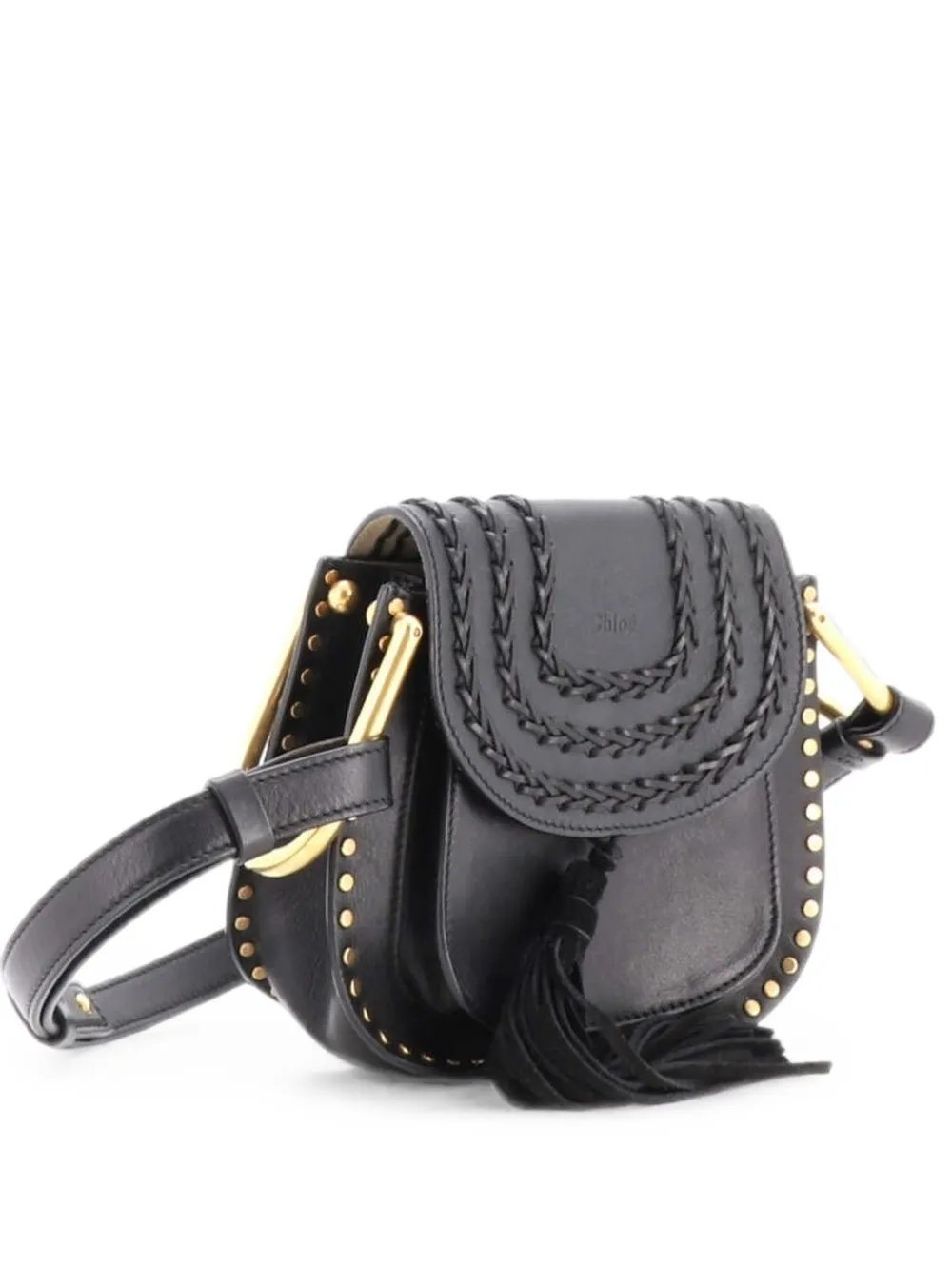 Hudson Handbag Whipstitch Leather Mini crossbody bag
