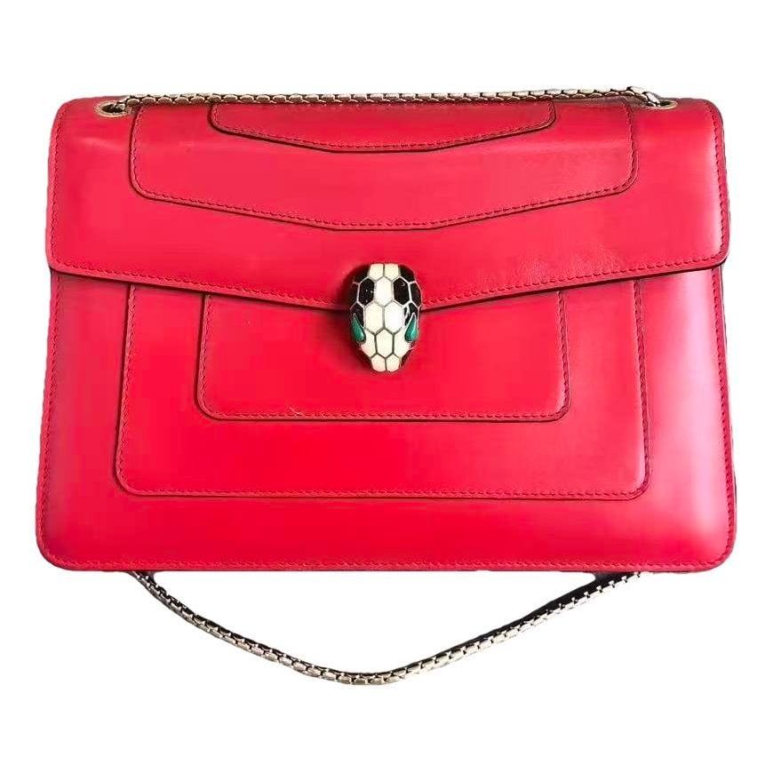 Serpenti leather handbag