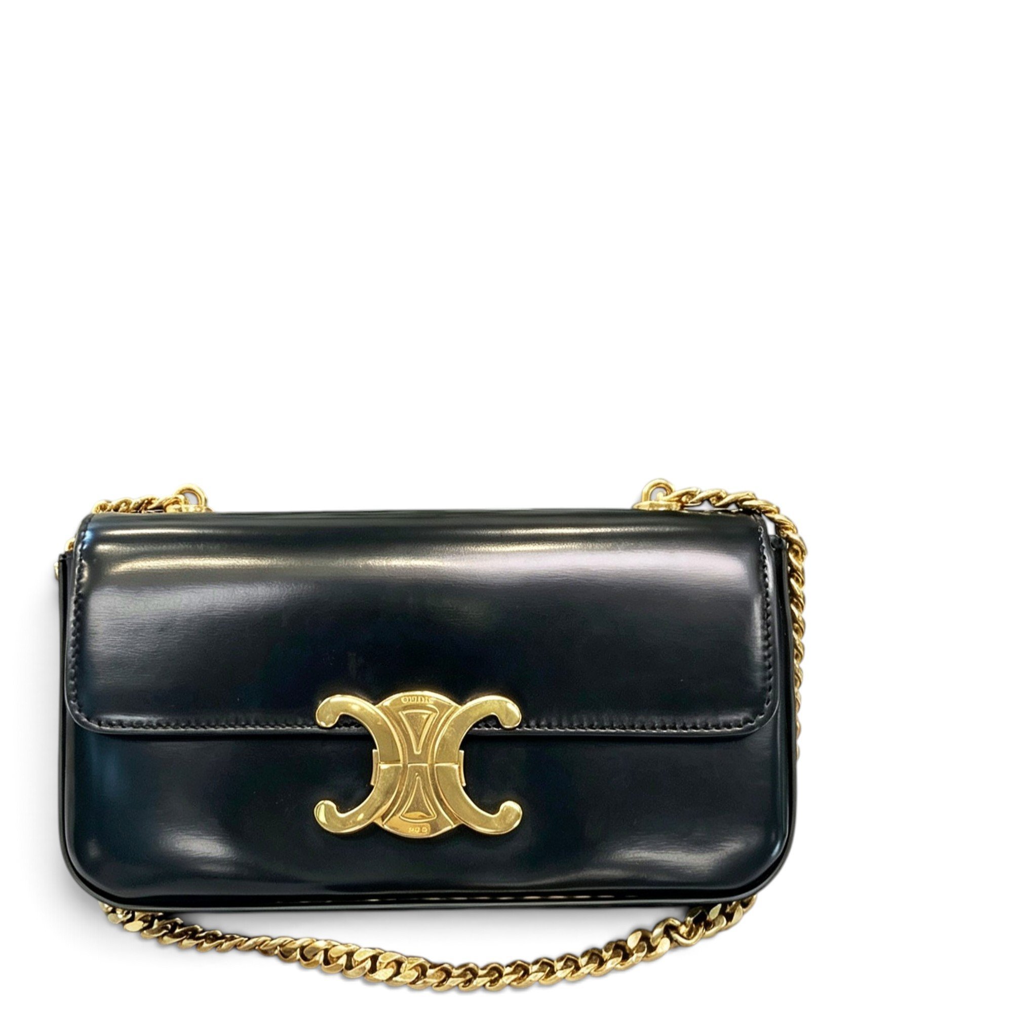Triomphe Long leather handbag