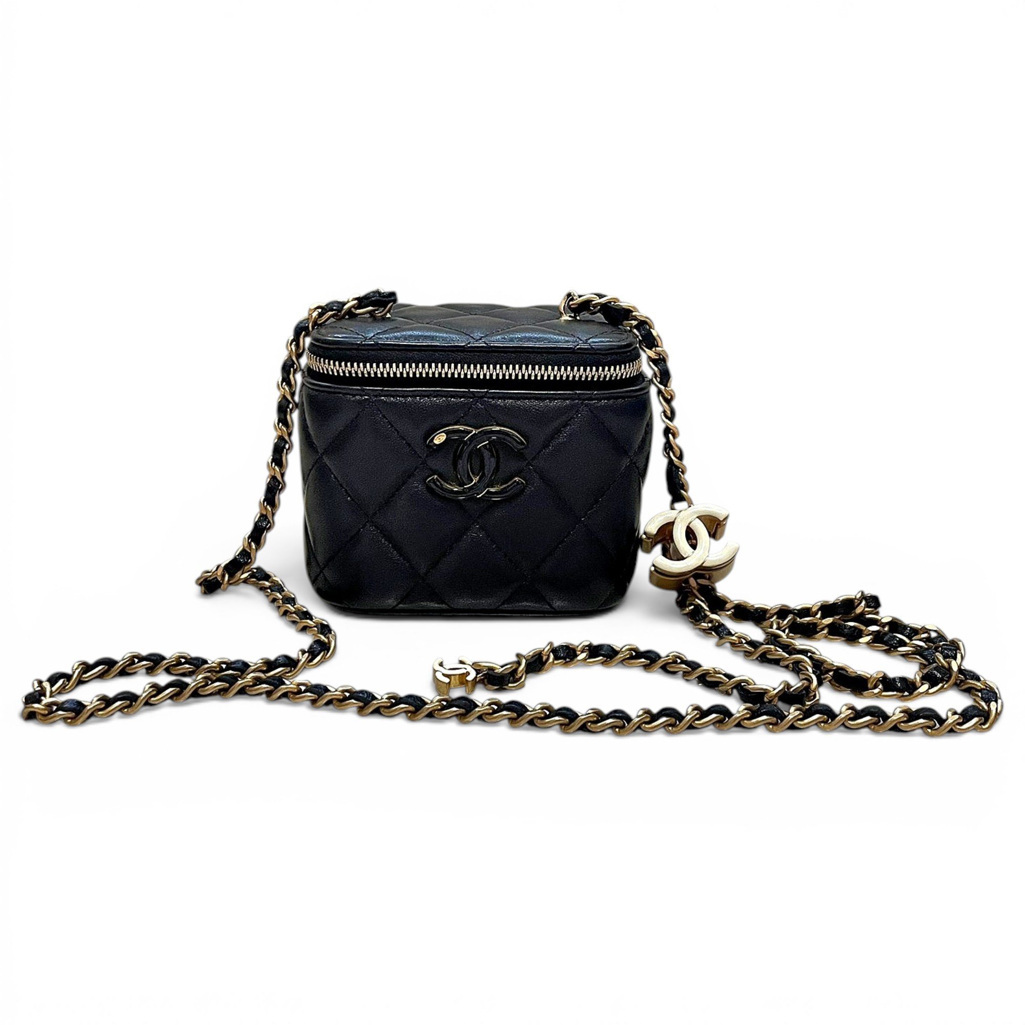Trendy CC Vanity leather handbag