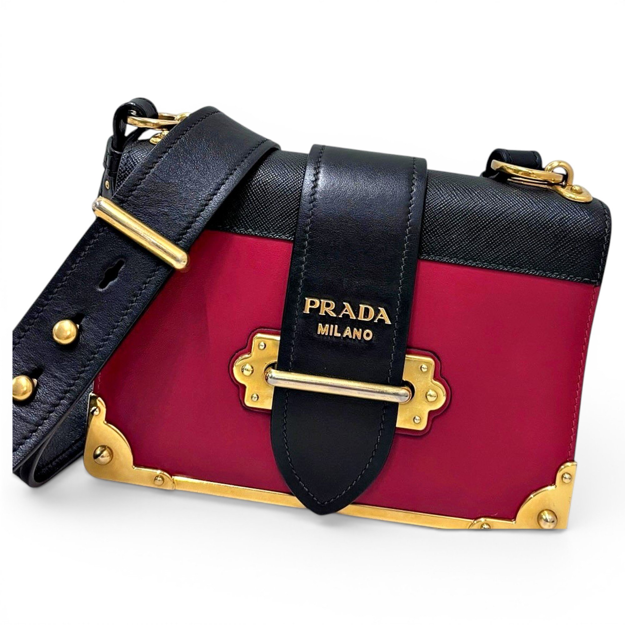 Cahier leather handbag
