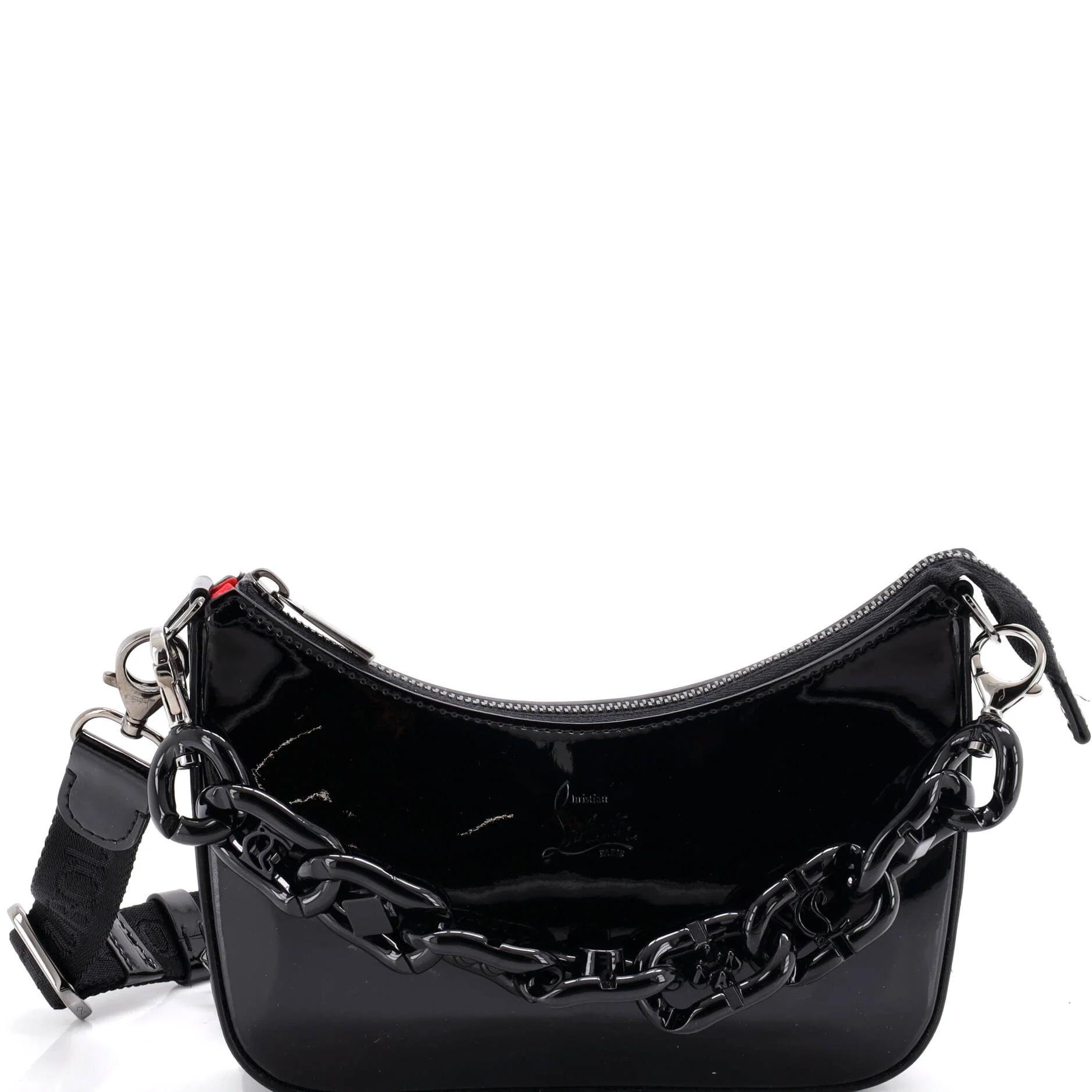 Patent leather crossbody bag