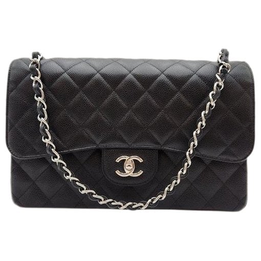 Leather clutch bag