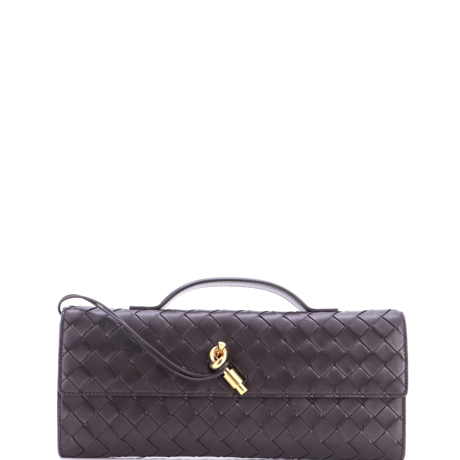 Andiamo Top Handle Clutch Intrecciato Nappa Long