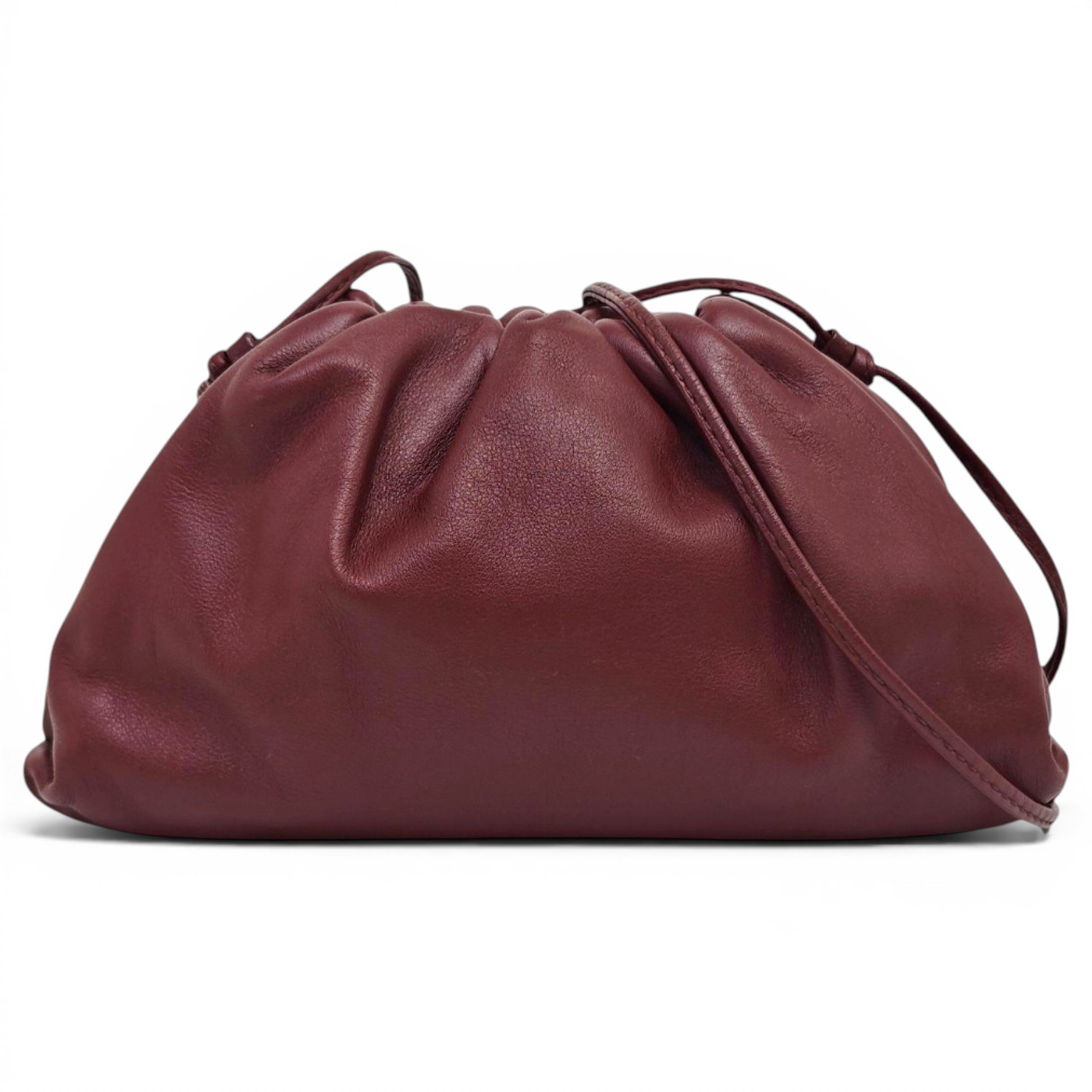 Pouch leather handbag