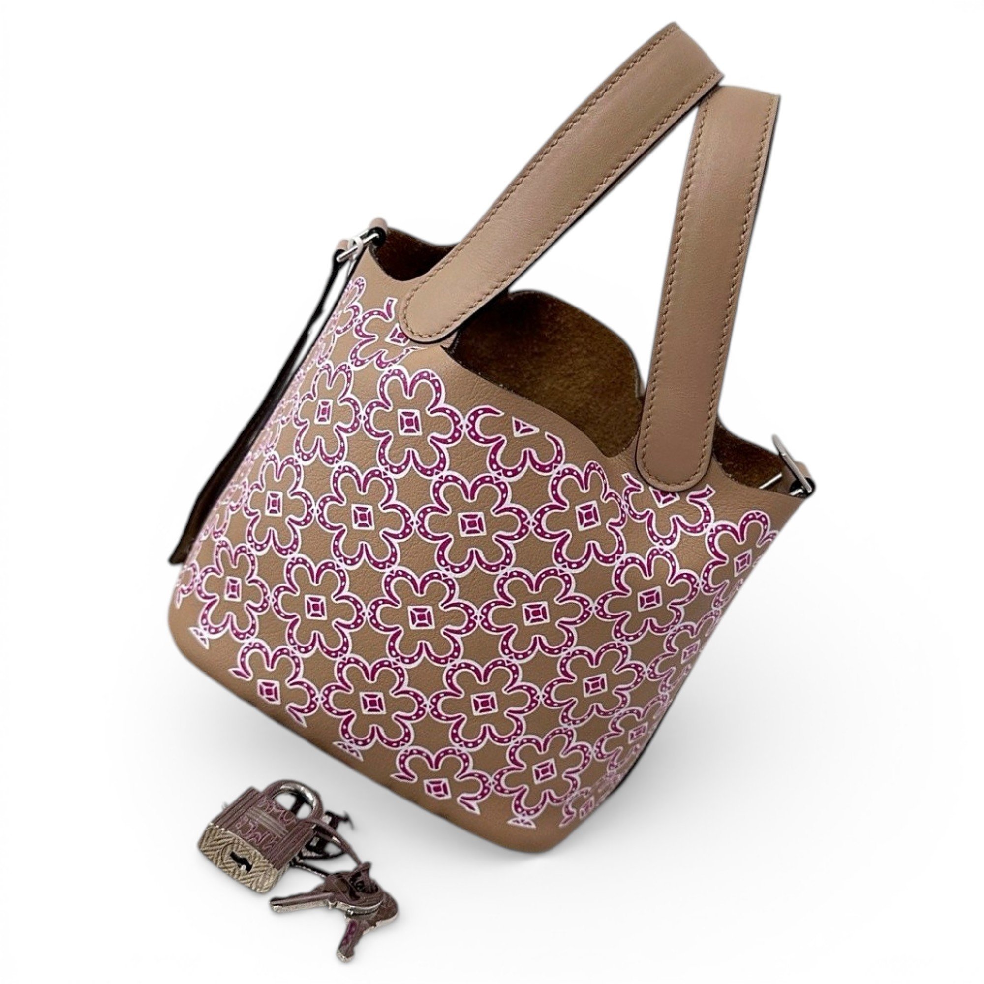 Picotin leather handbag