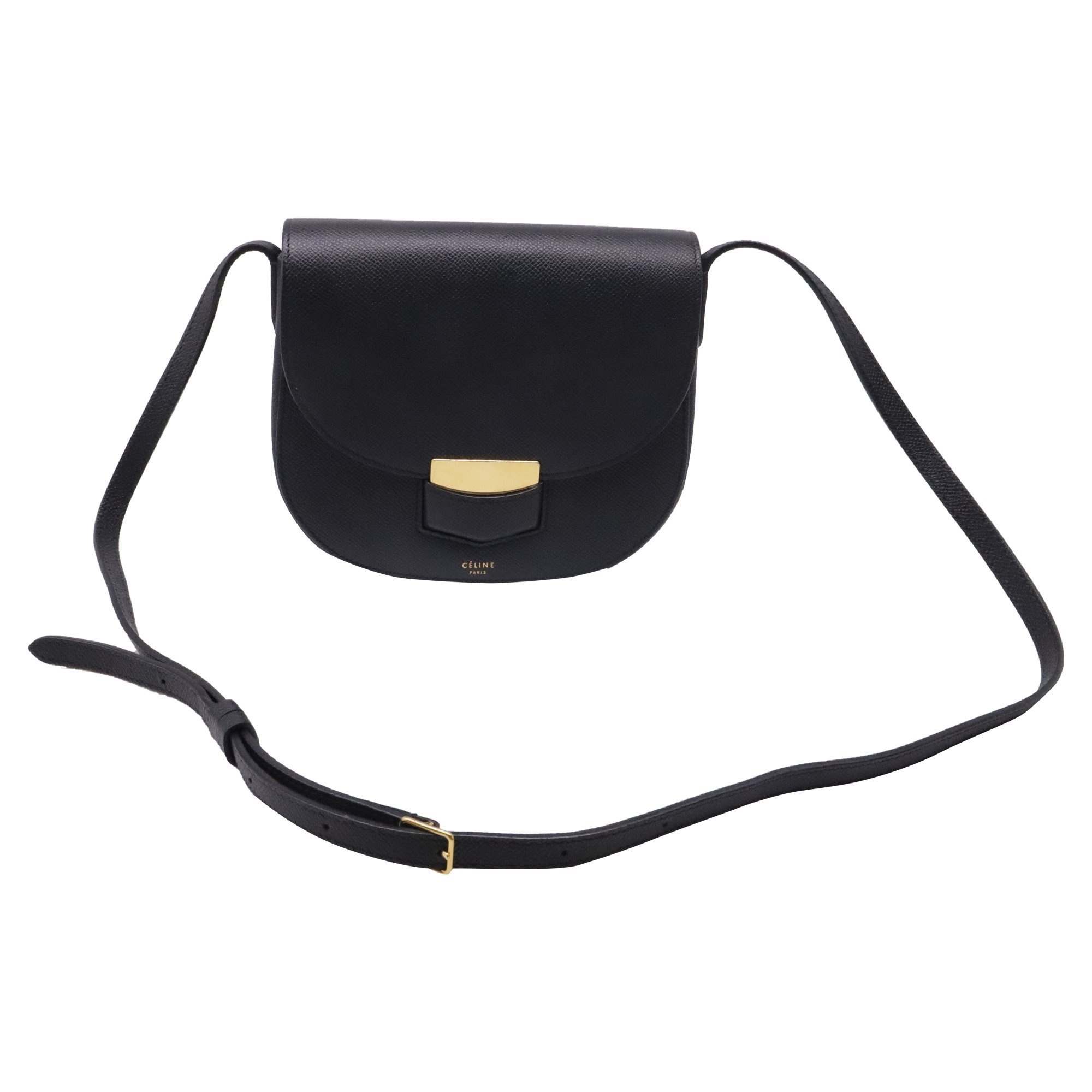 Trotteur leather handbag
