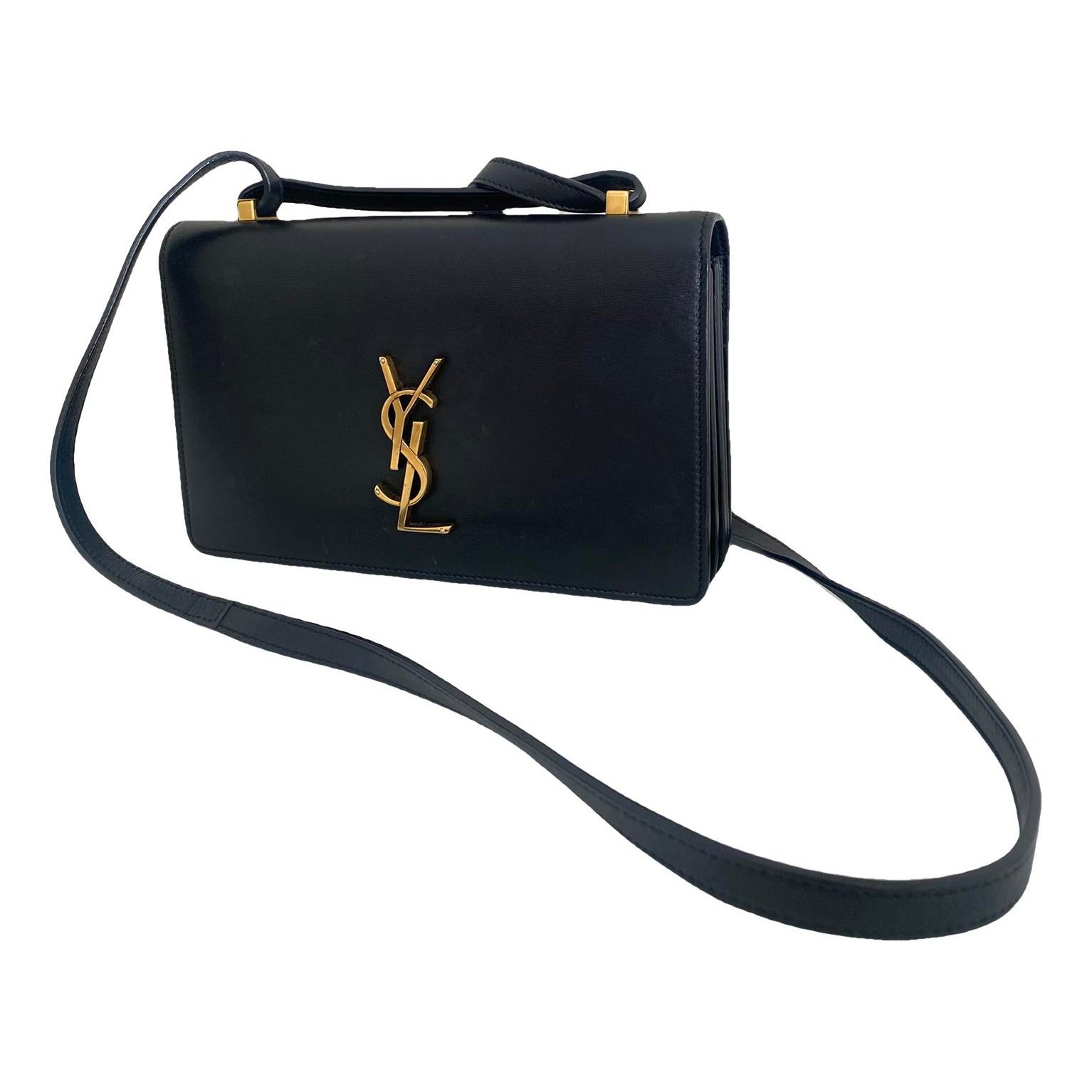 Leather clutch bag
