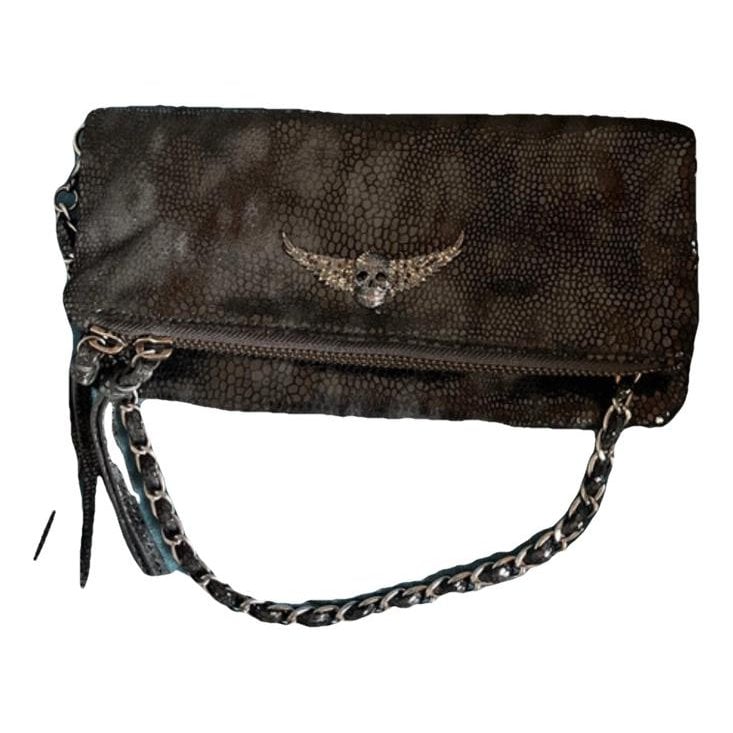 Rock leather crossbody bag