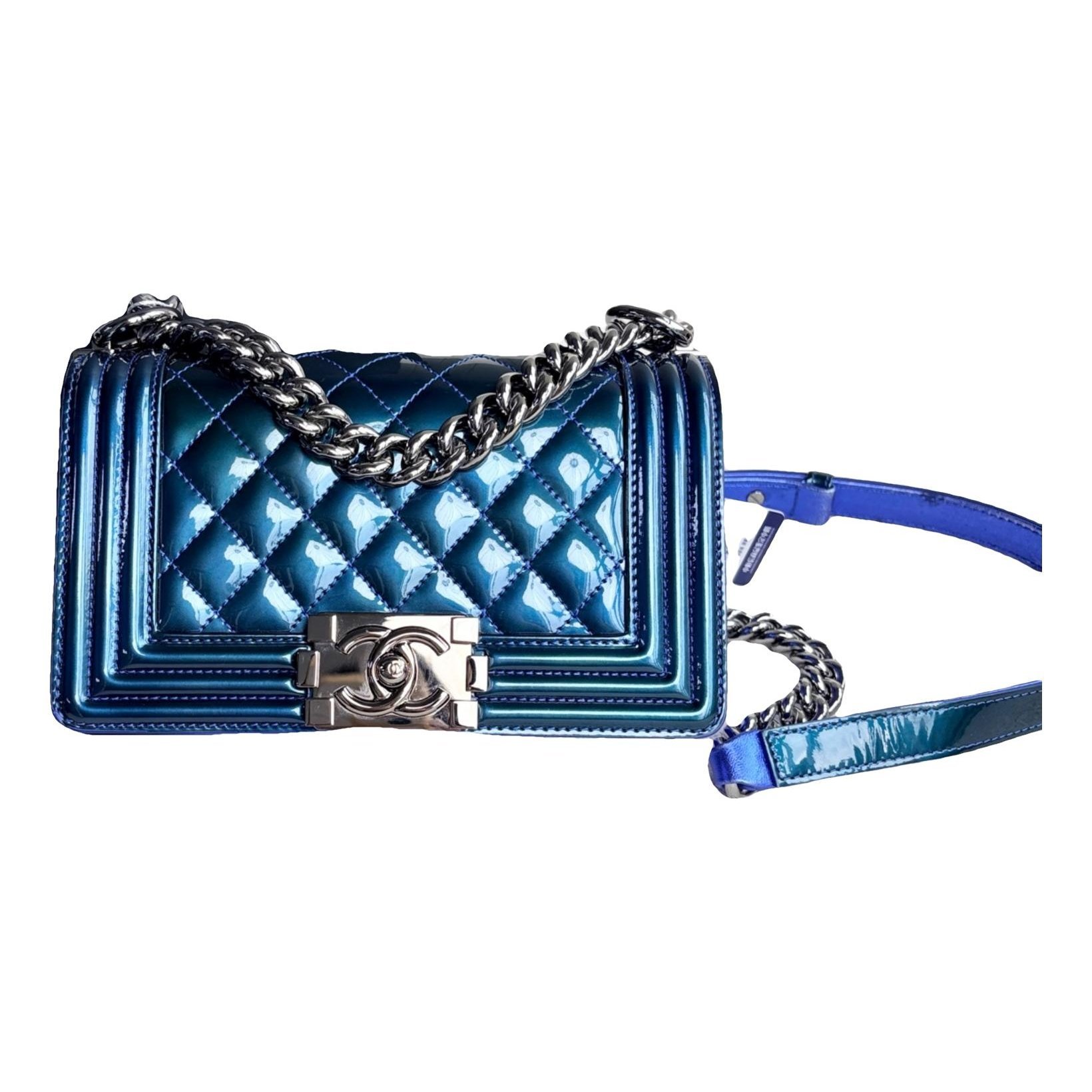 Boy patent leather crossbody bag
