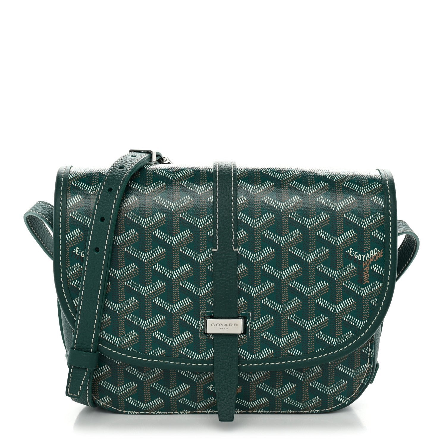 Goyardine Belvedere II PM Messenger Bag Green