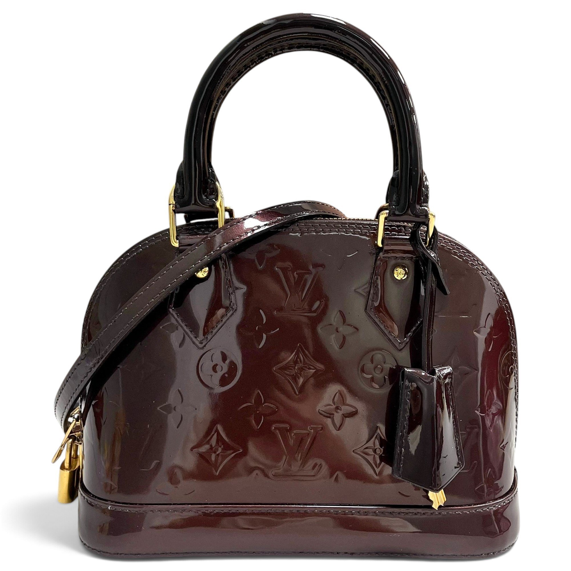 Alma BB patent leather handbag