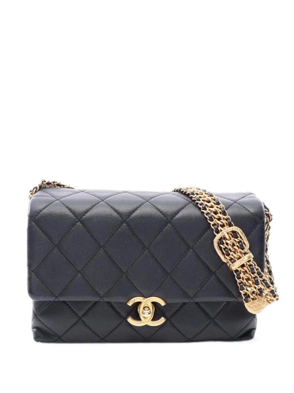 2021s matelassé CC turn-lock shoulder bag