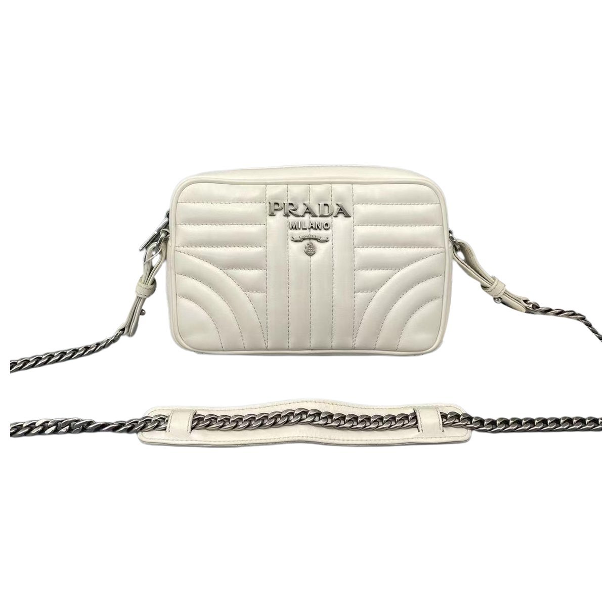 Diagramme leather crossbody bag