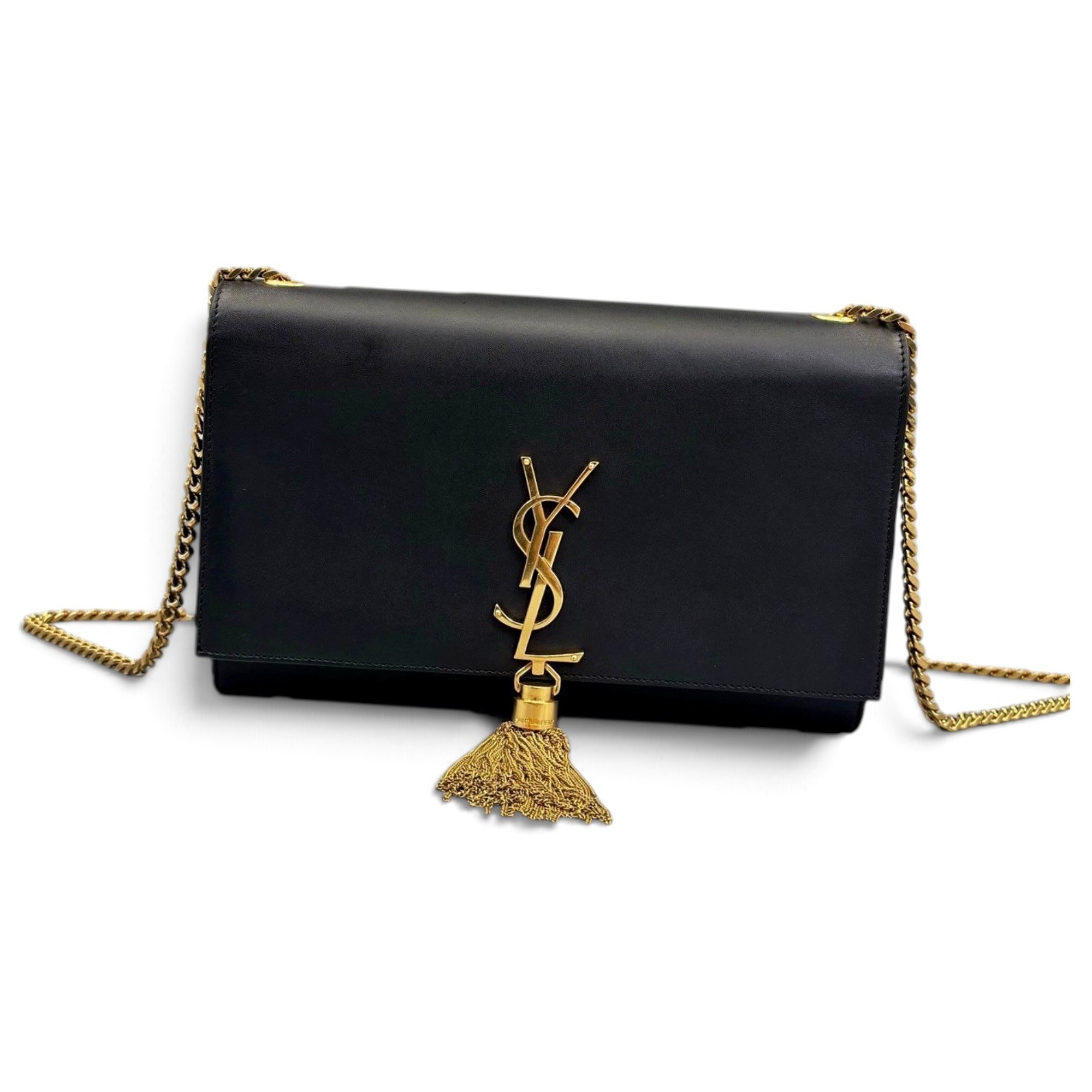 Pompom Kate leather handbag