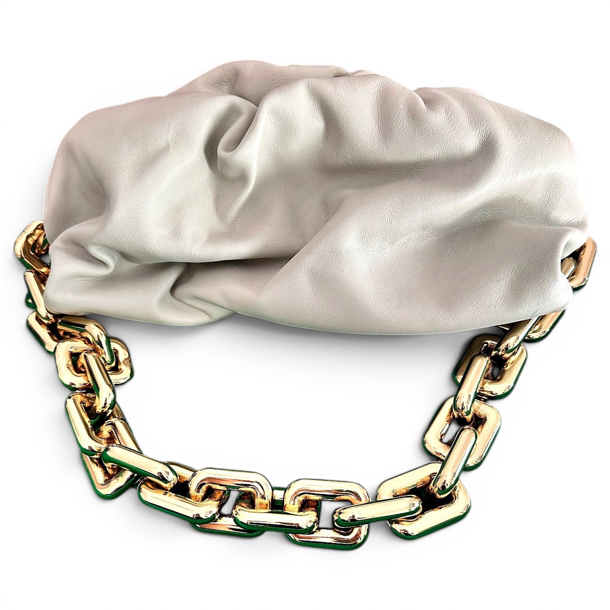 Chain Pouch leather handbag