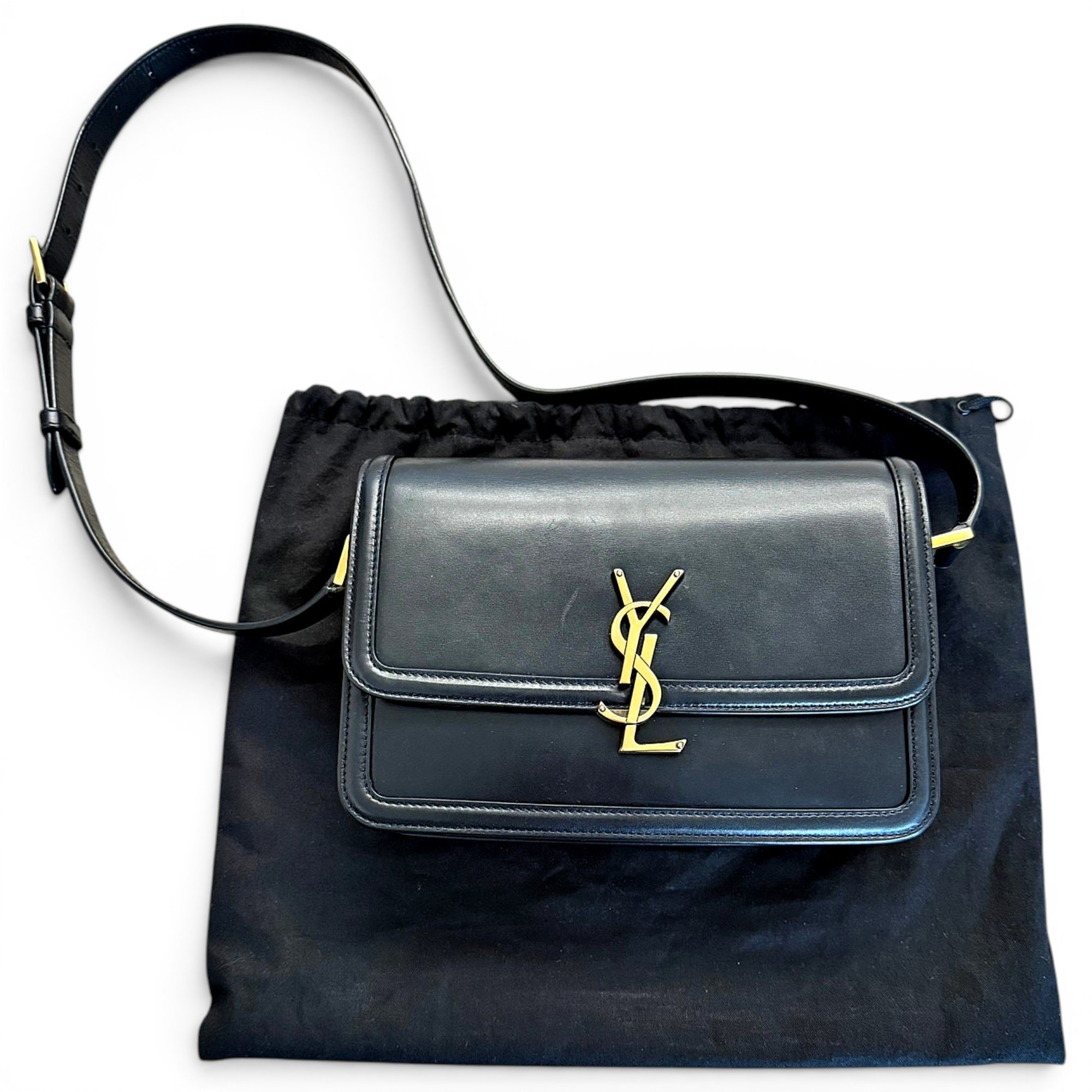 Solférino leather handbag
