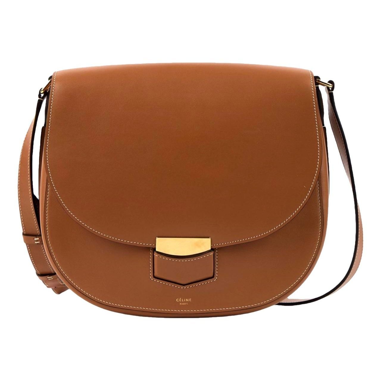 Trotteur leather crossbody bag