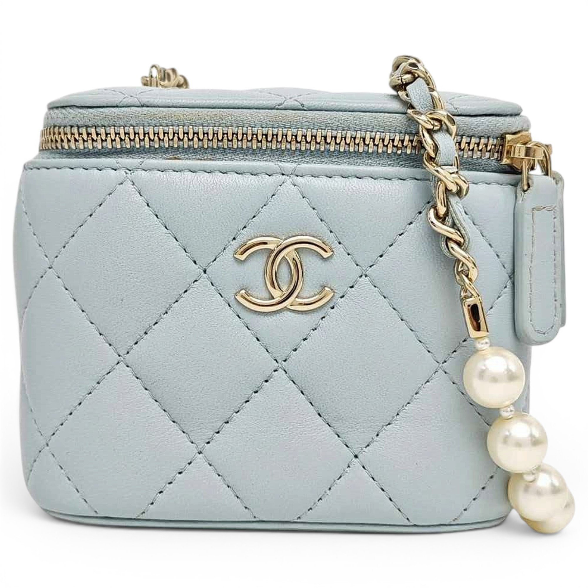 Trendy CC Vanity leather handbag