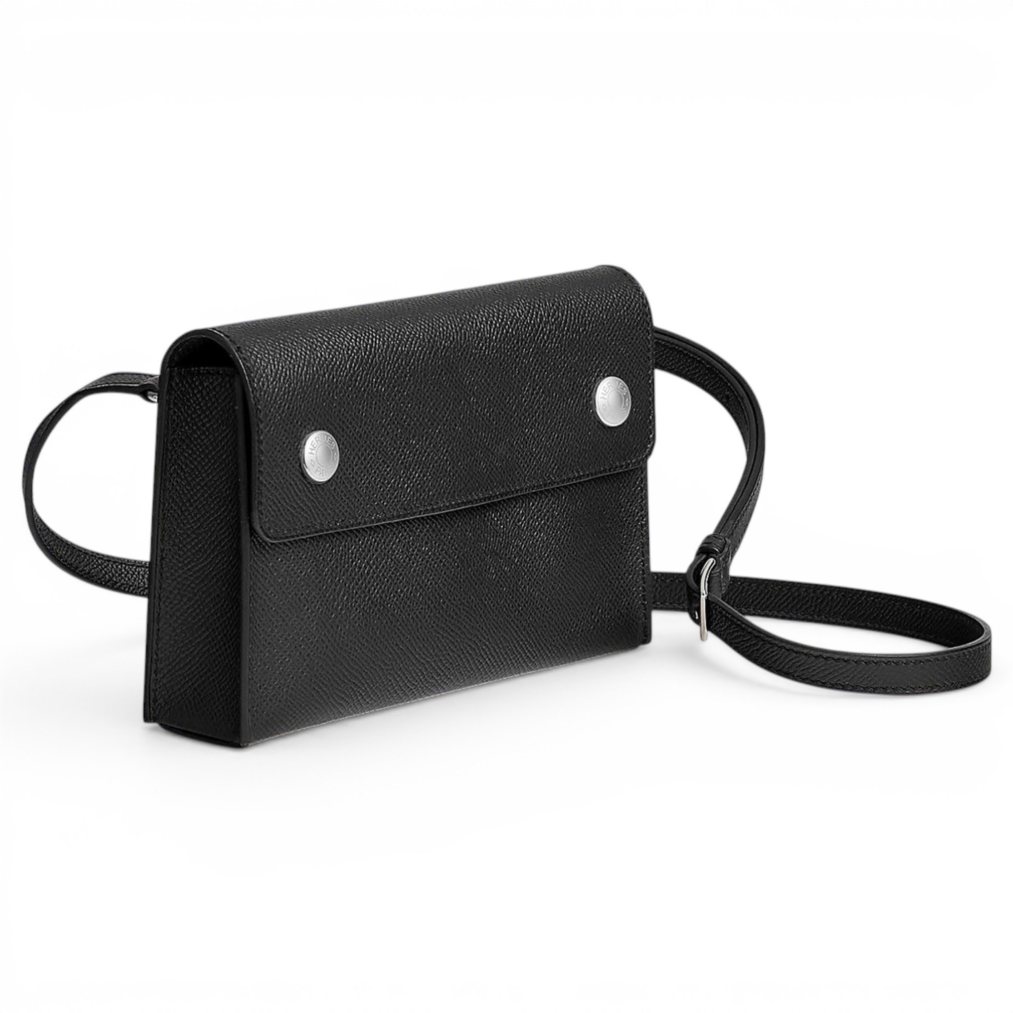 Hermesnap leather crossbody bag