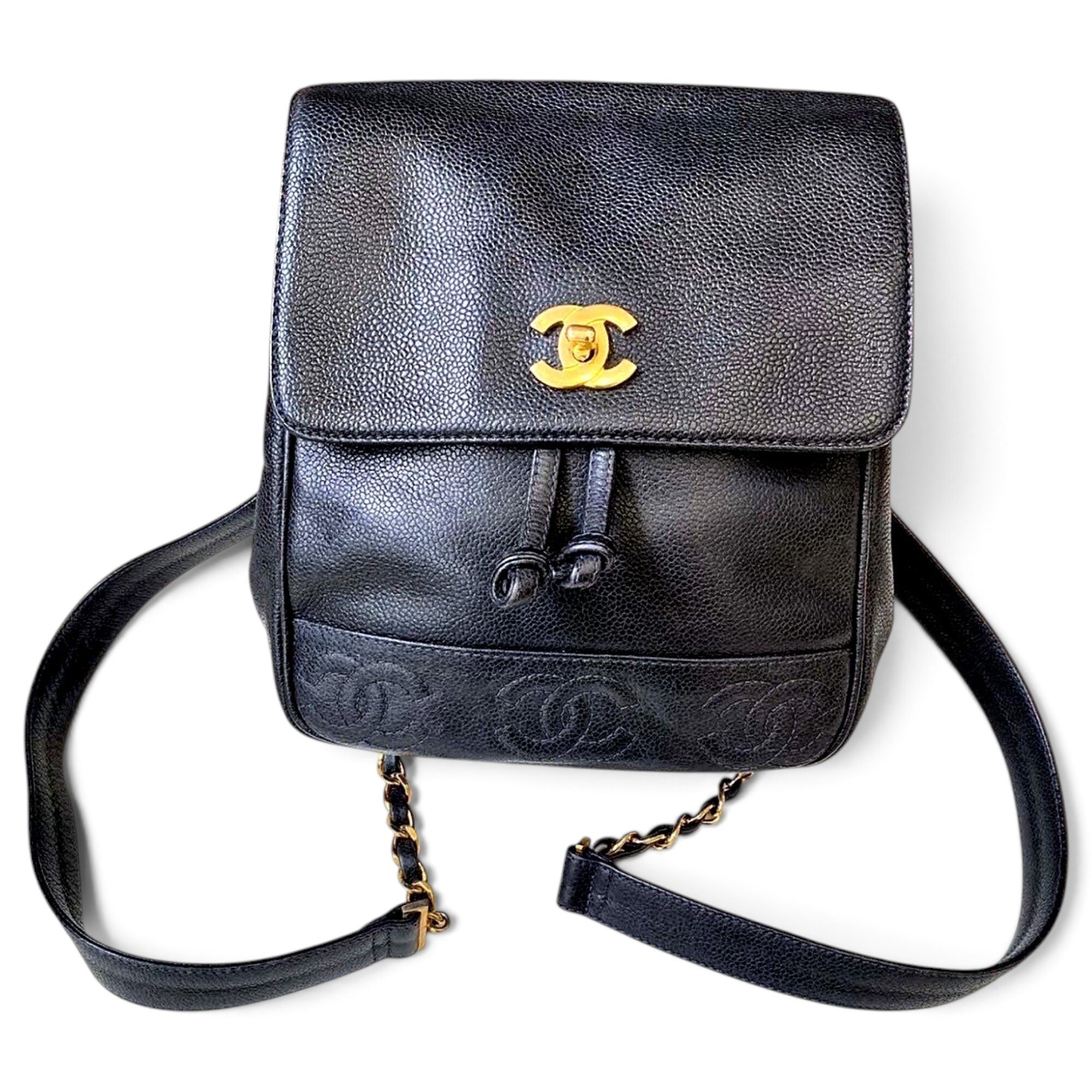 Leather backpack