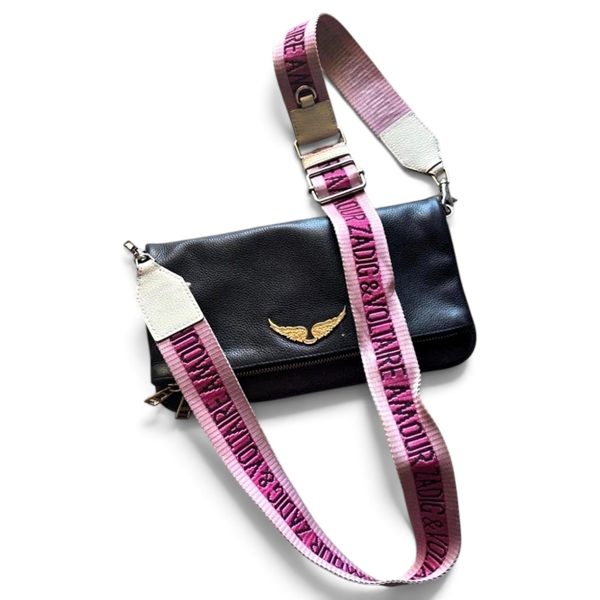 Rock leather crossbody bag