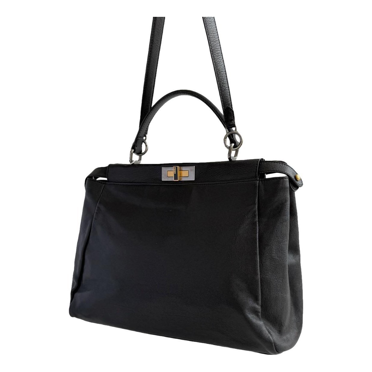 Peekaboo leather handbag