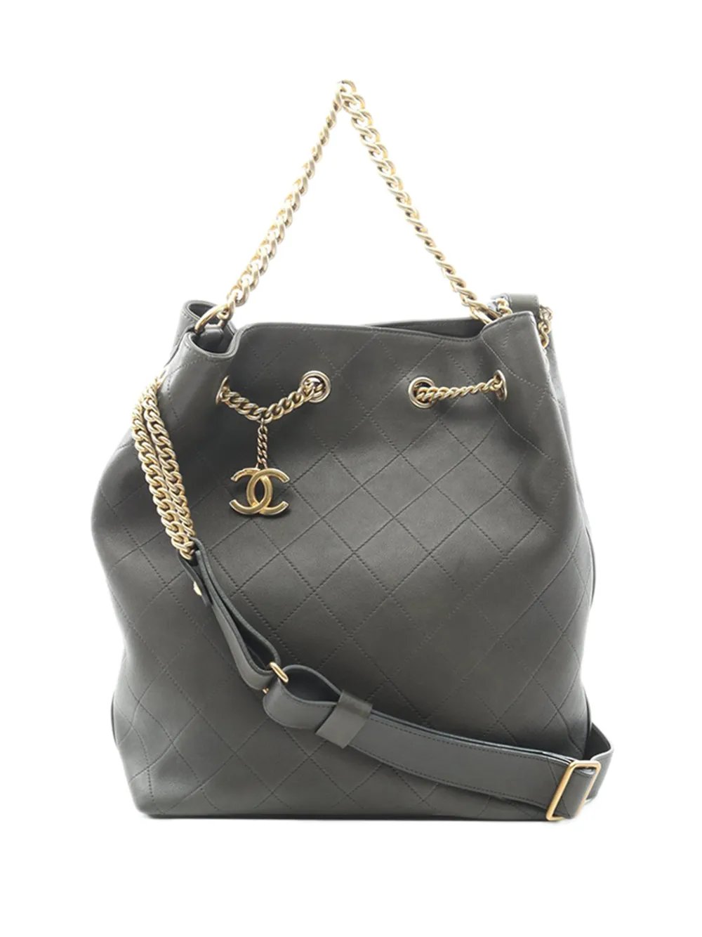 2016-2017 Quilted Calfskin On My Drawstring Bag shoulder bag