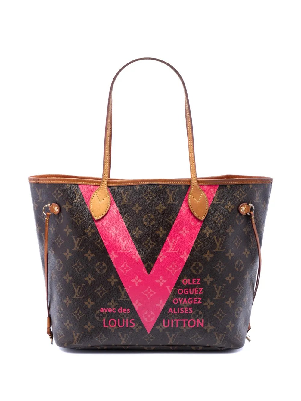 2015 Limited Edition Monogram Grenade V Neverfull MM tote bag