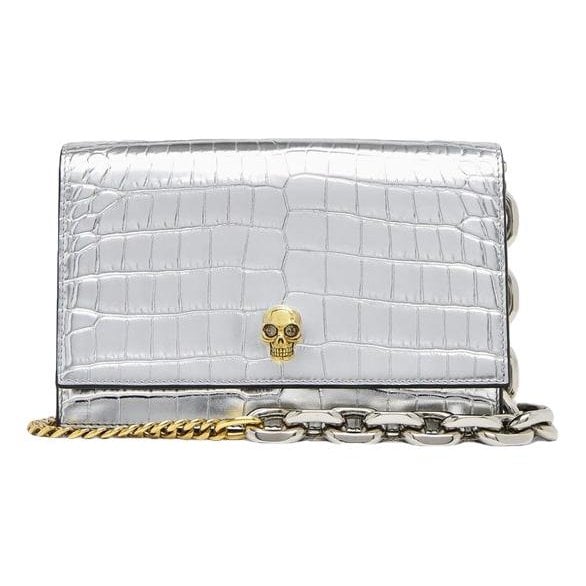Alexander McQueen Skull leather crossbody bag