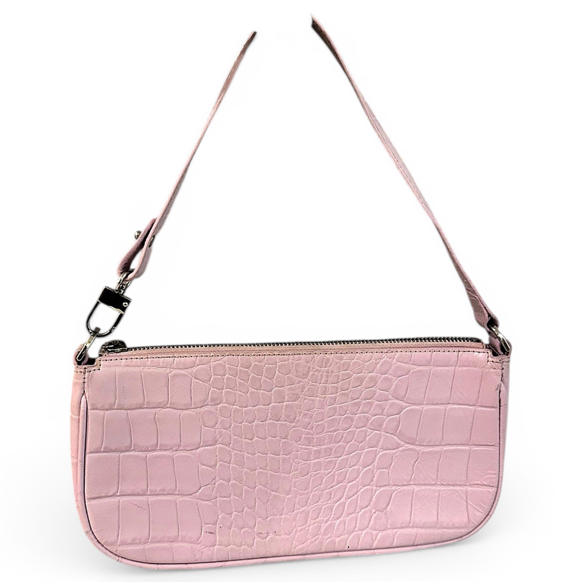 By Far Rachel leather clutch bag