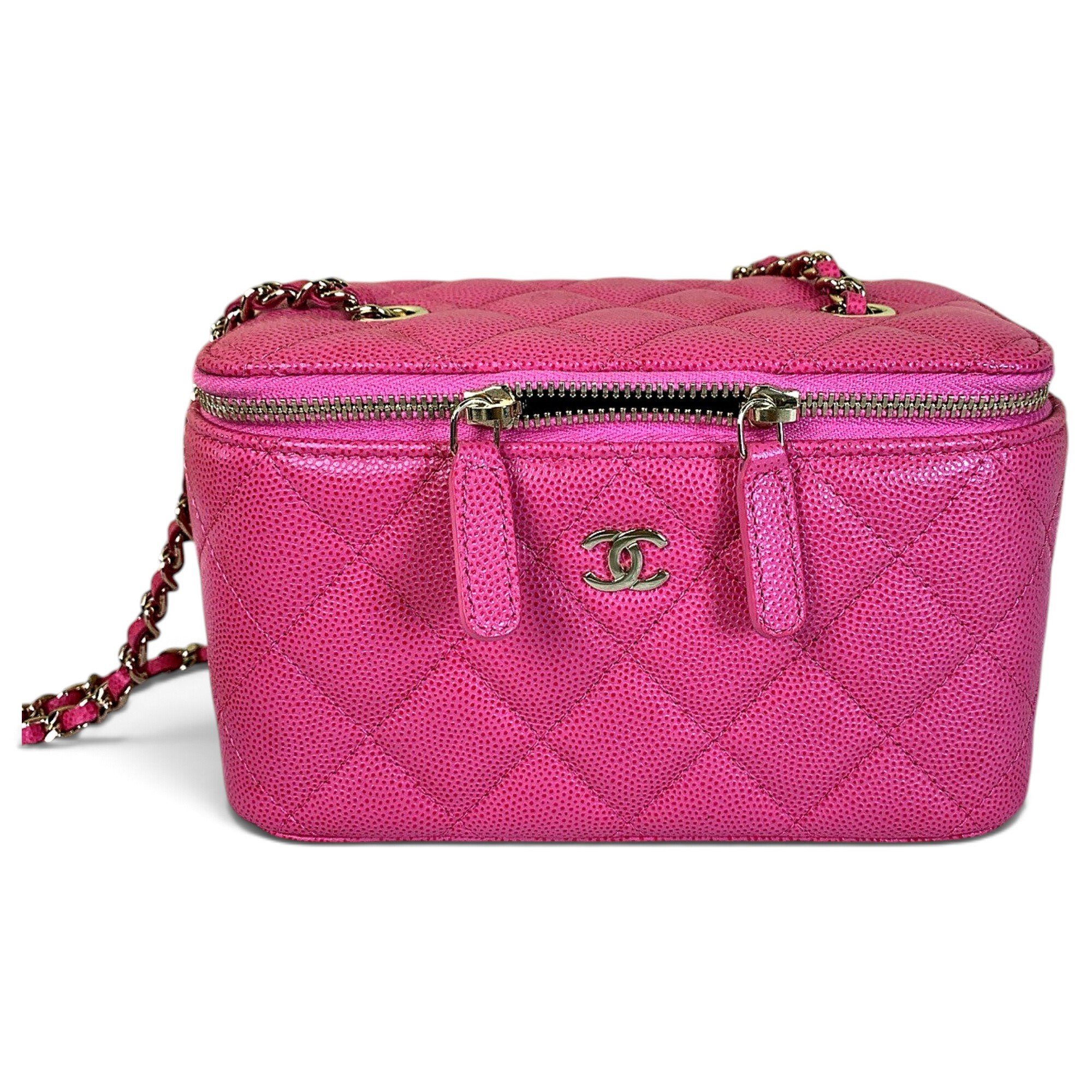 Vanity leather handbag