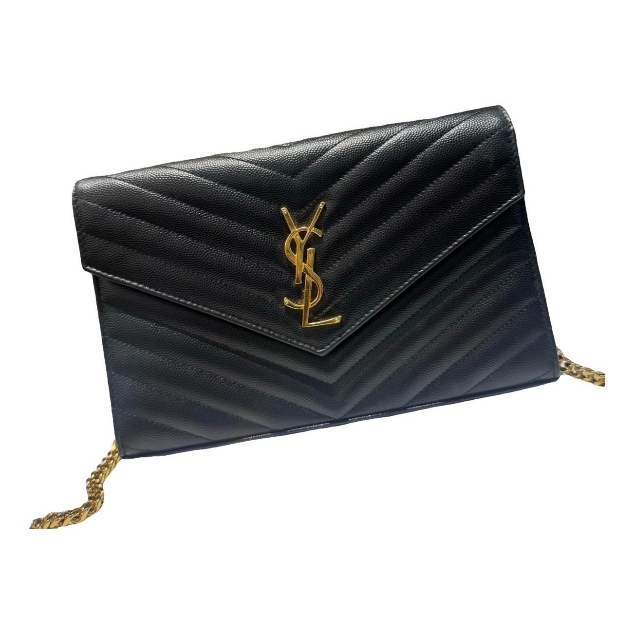 Portefeuille enveloppe leather handbag