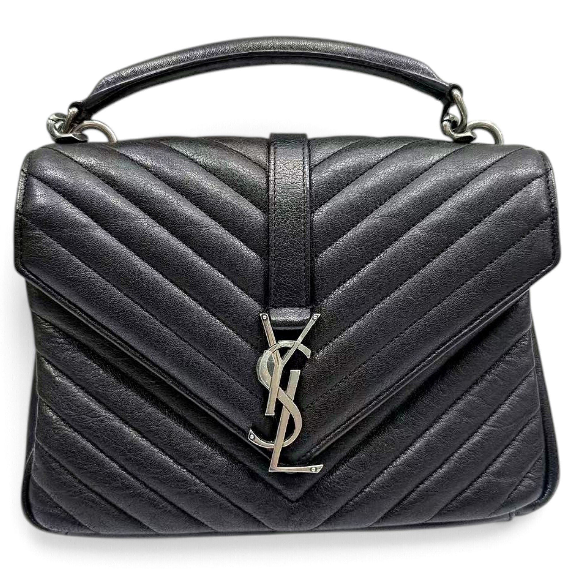 Collége monogramme leather handbag