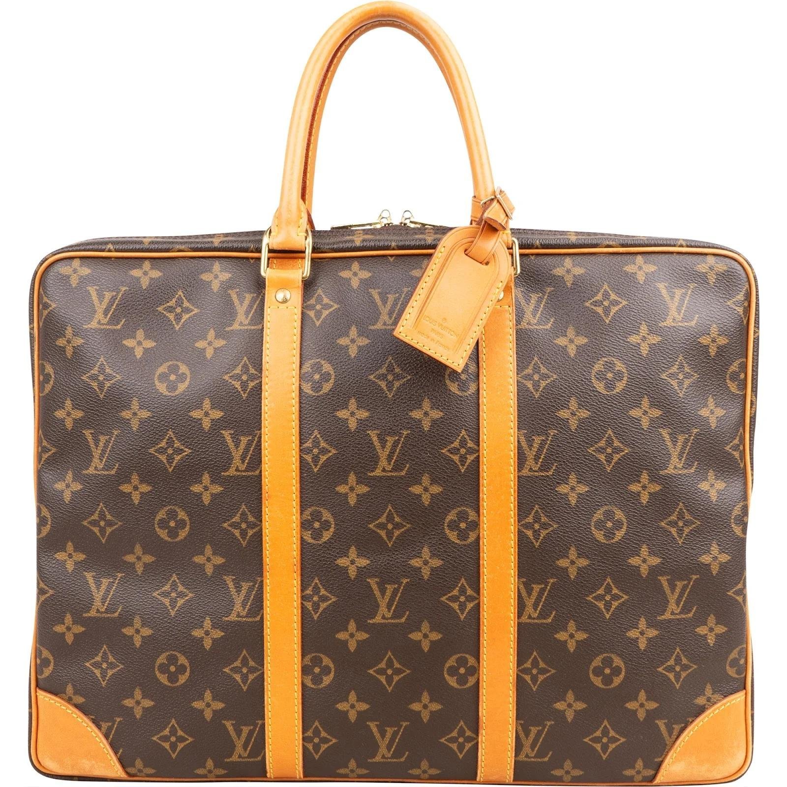 Porte Documents Voyage leather handbag