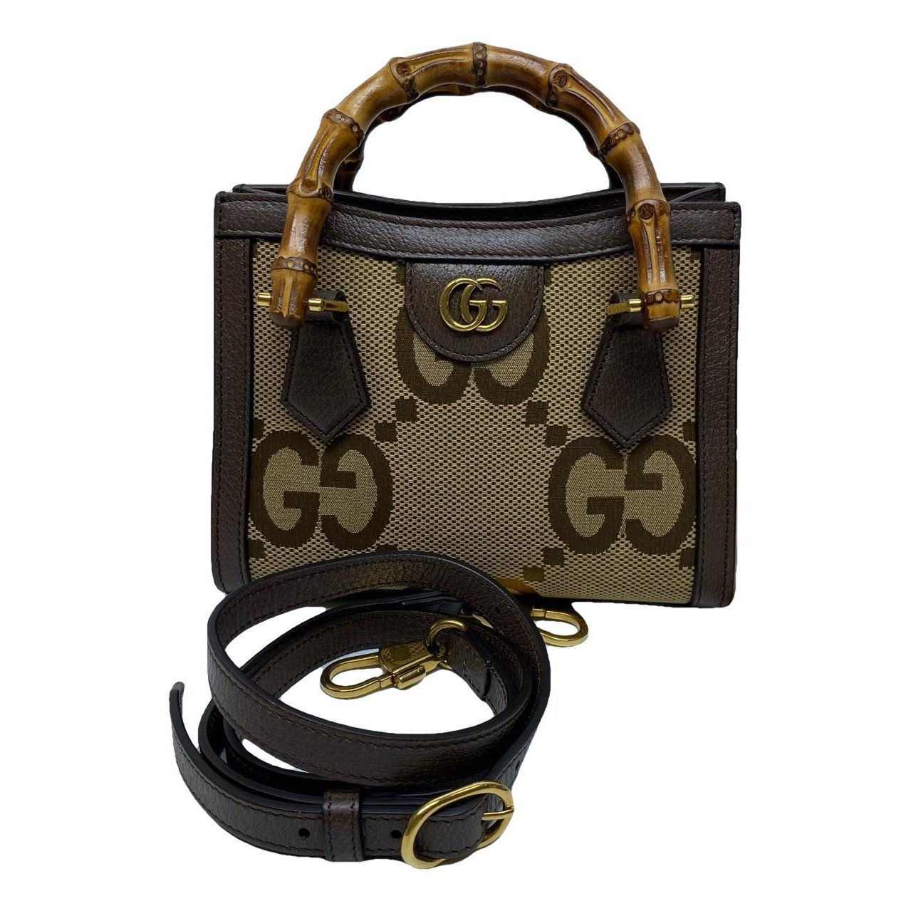 Diana Bamboo leather handbag