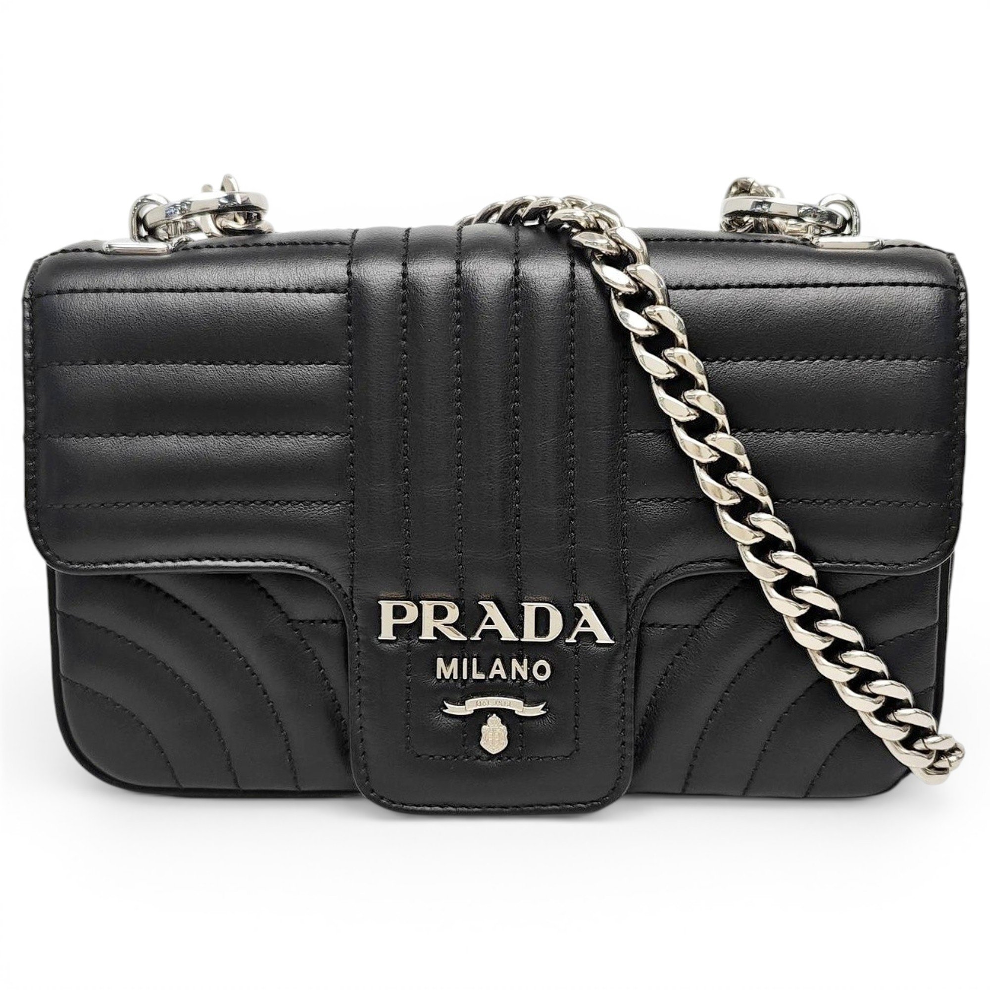 Diagramme leather handbag