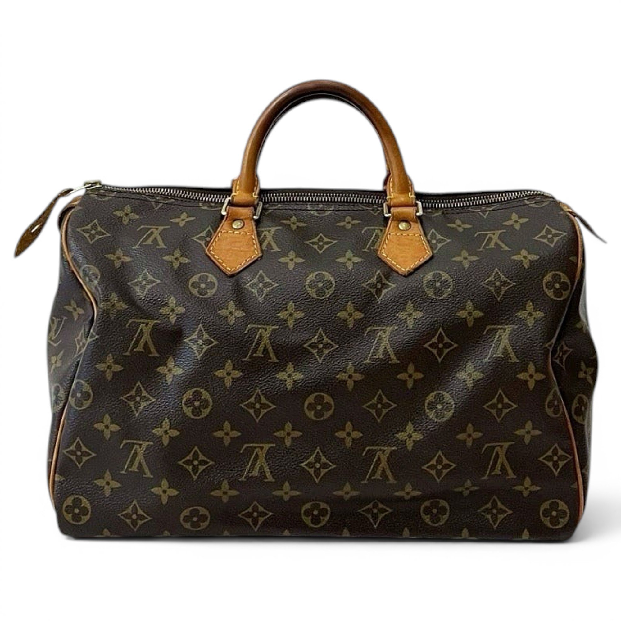 Leather bowling bag