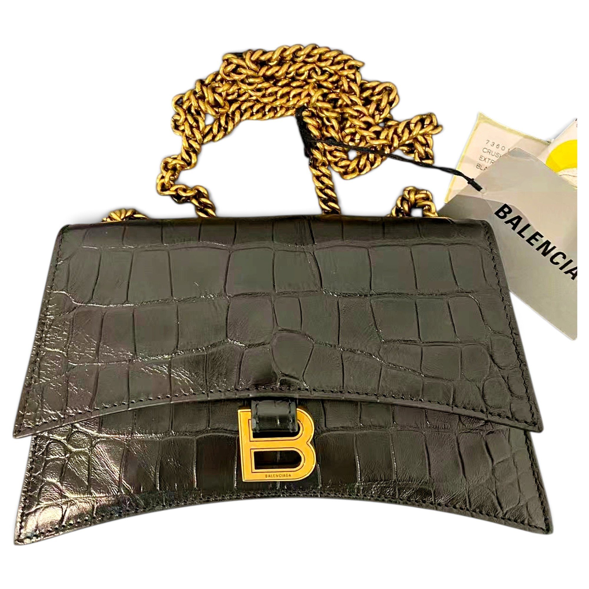 Crush leather crossbody bag