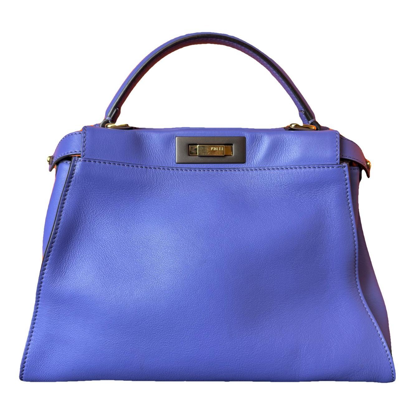 Peekaboo leather handbag