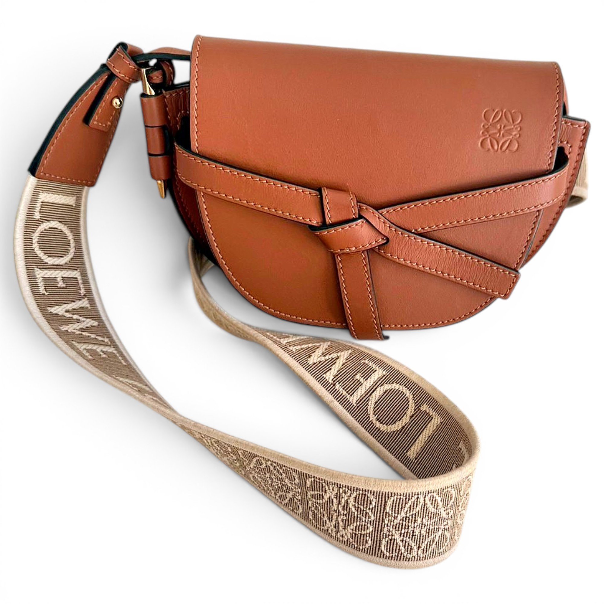 Gate leather crossbody bag
