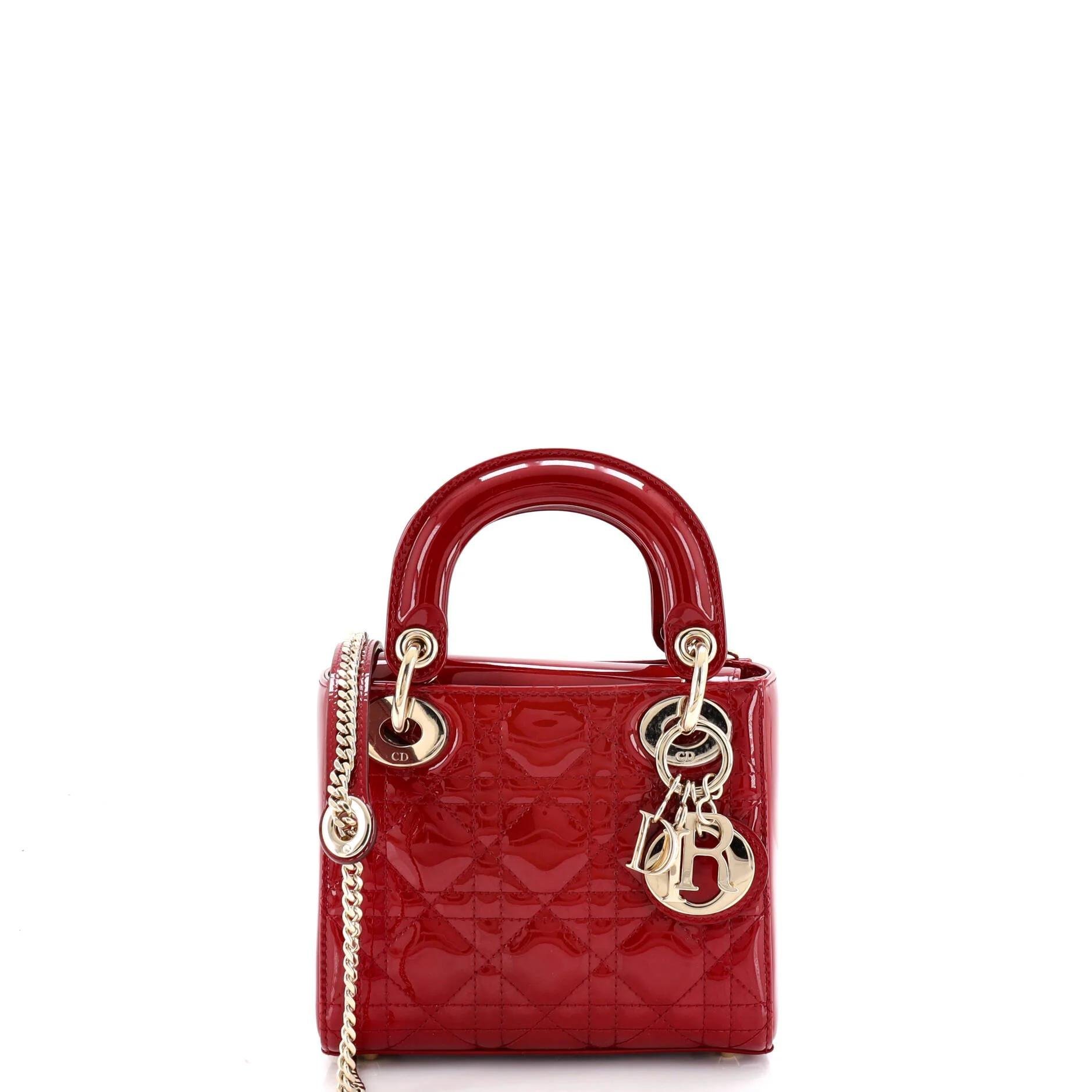 Patent leather handbag
