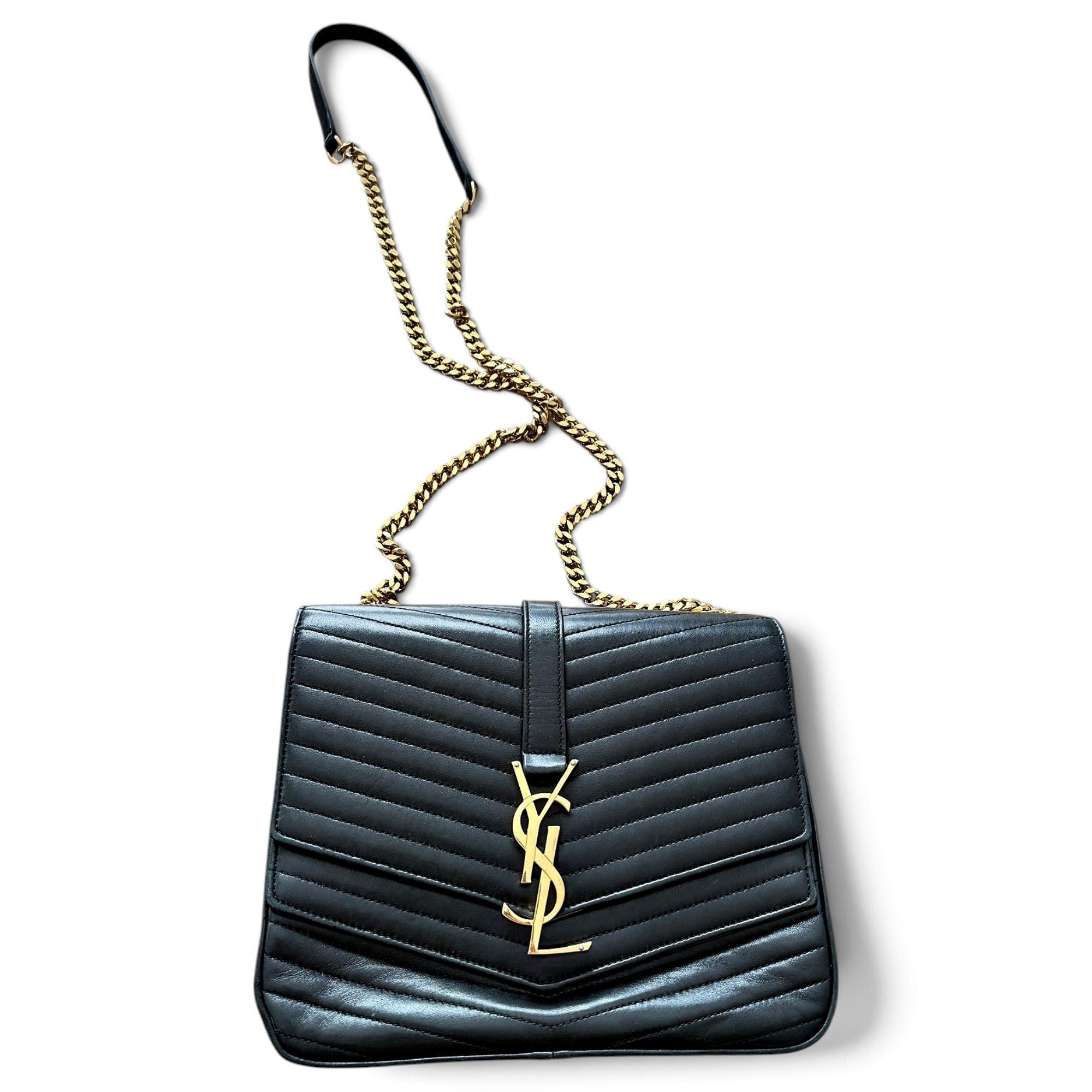 Collége monogramme leather handbag
