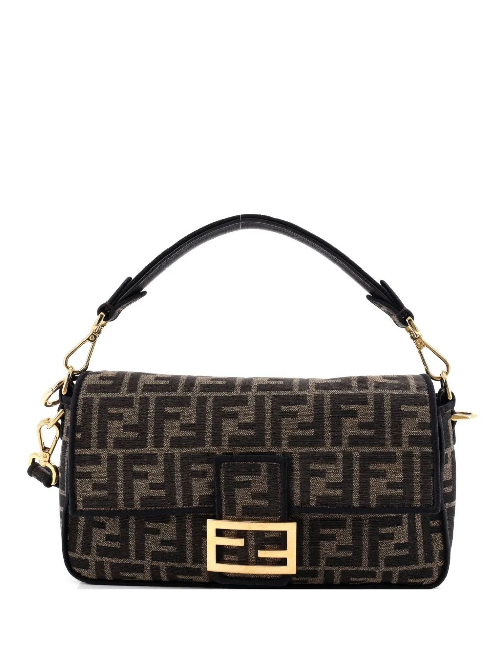 Baguette NM Bag Zucca Canvas Medium shoulder bag