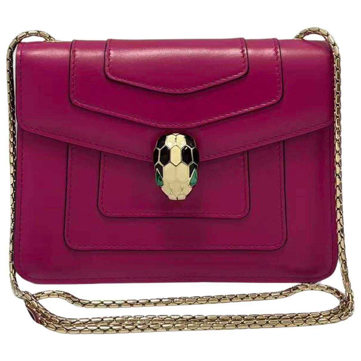 Serpenti leather handbag
