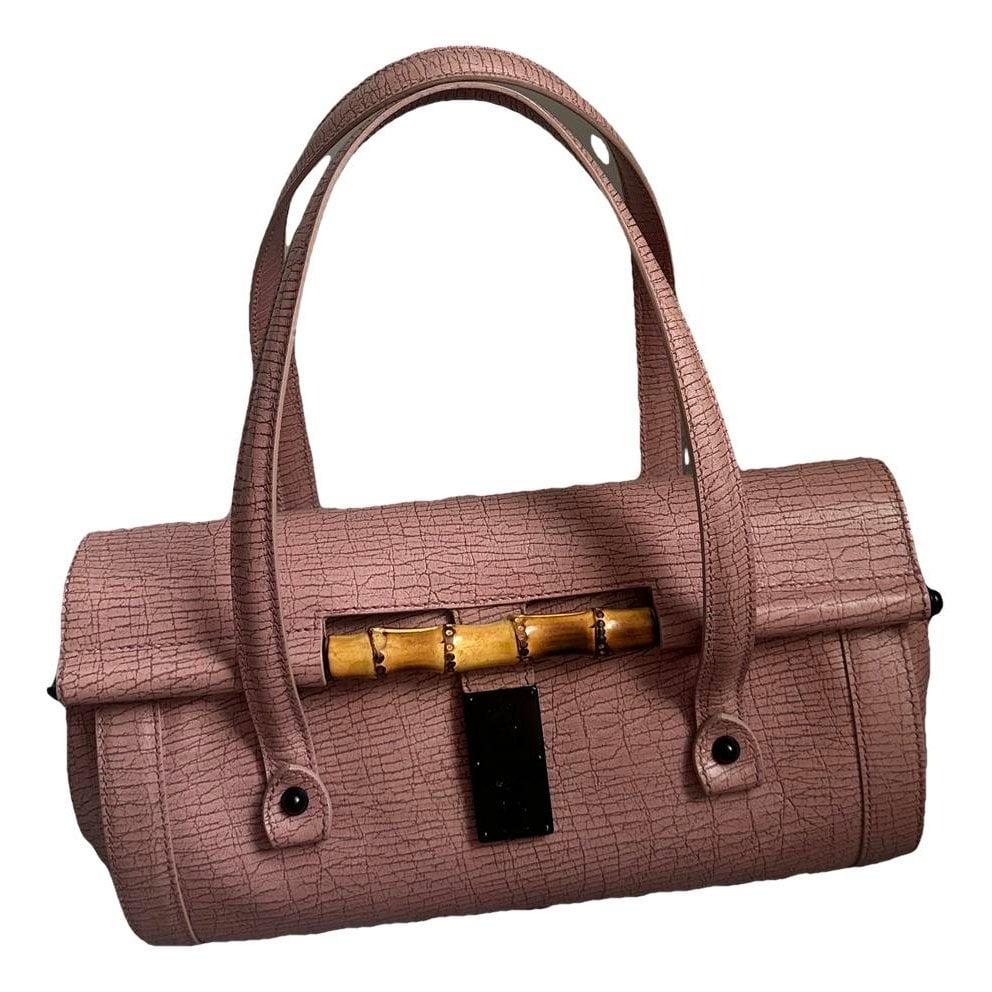 Bamboo Bullet leather handbag