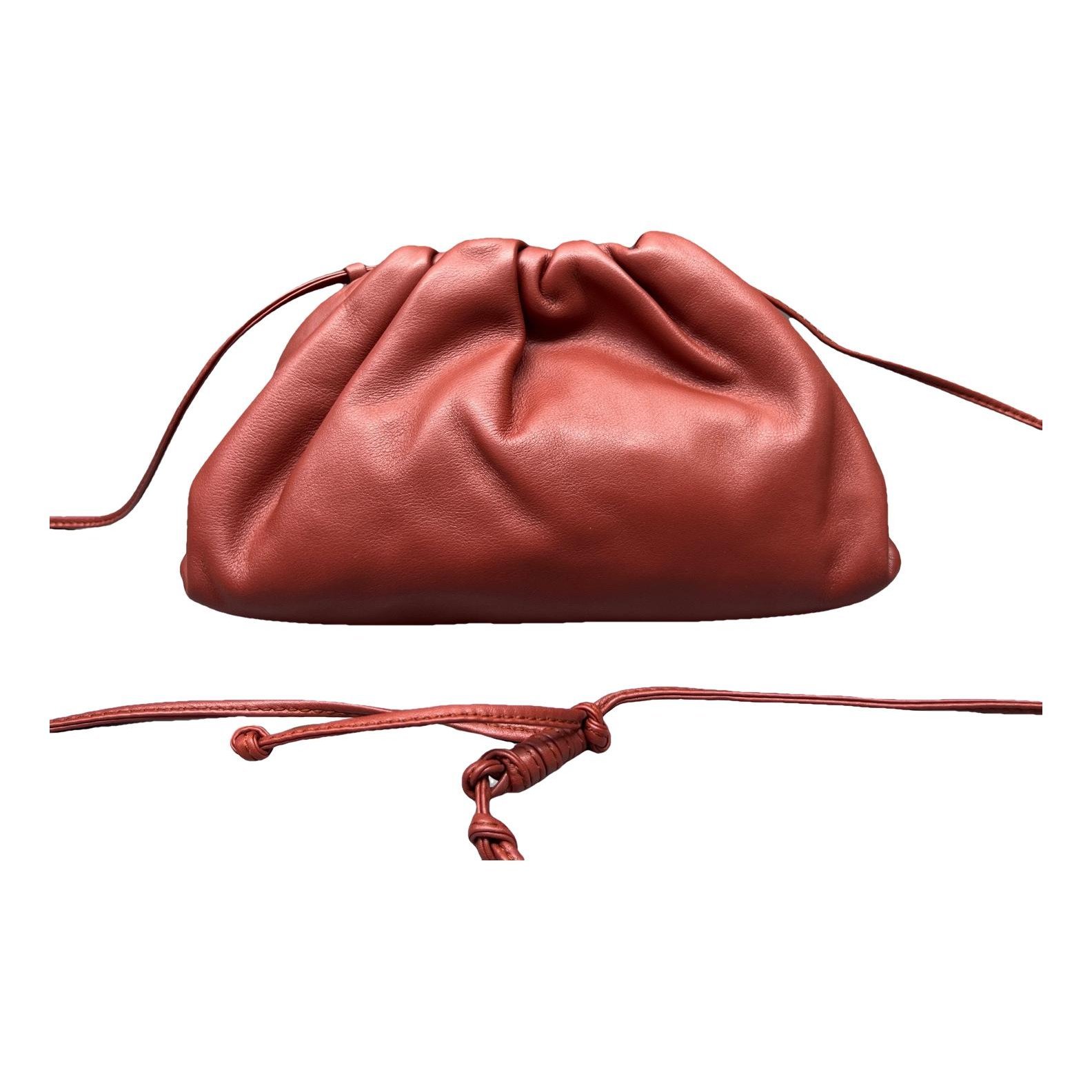 Pouch leather handbag