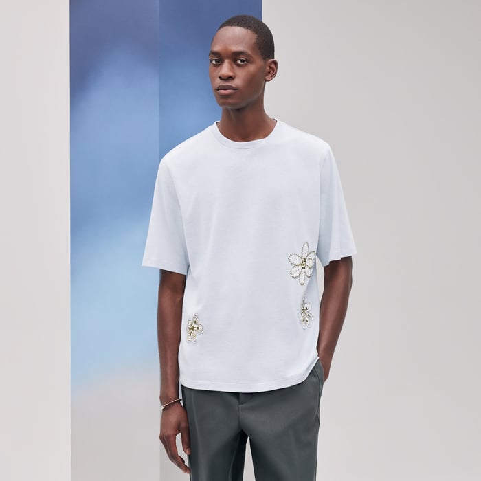 Glacier "Fleurs Zigzag" T-shirt