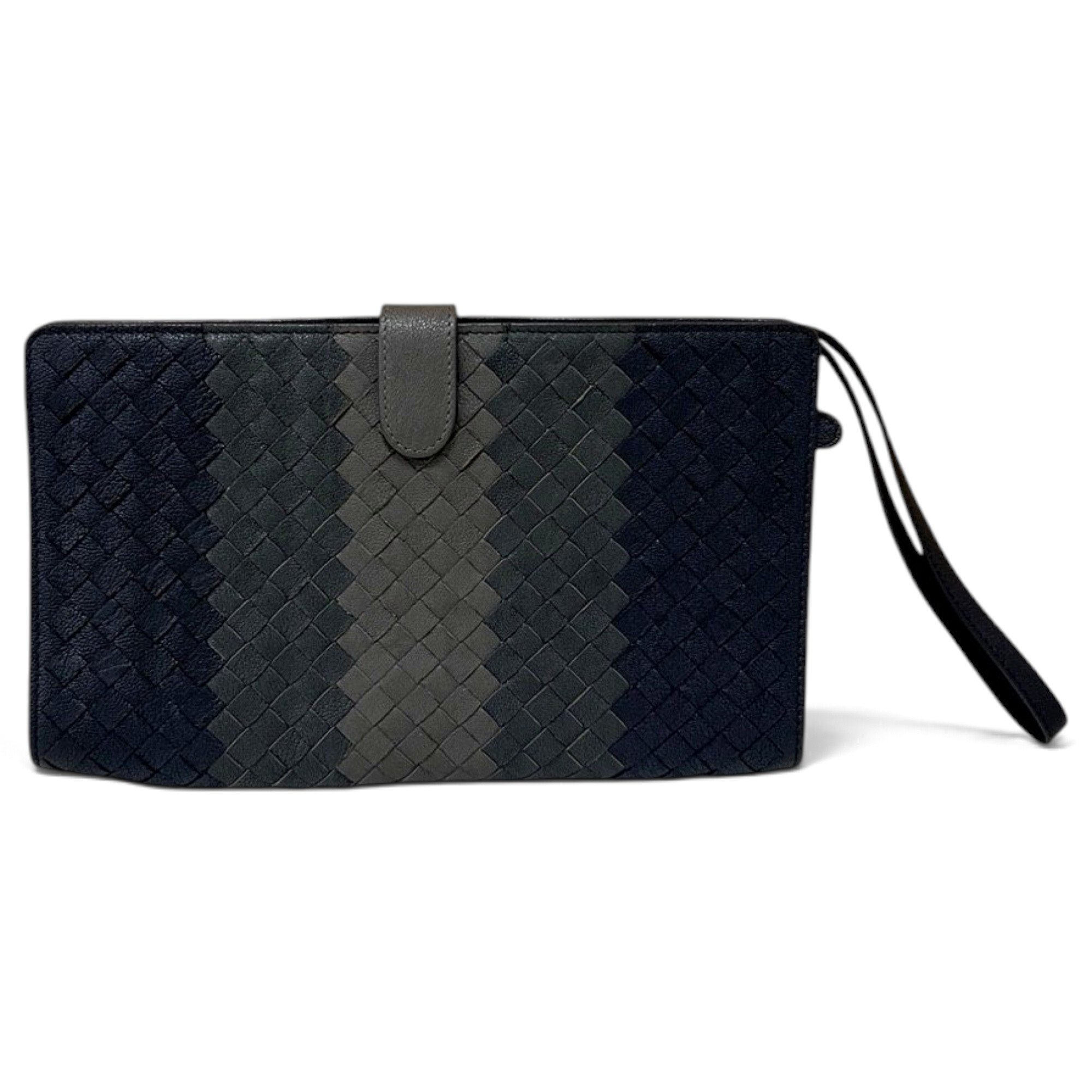 Bottega Veneta BV Trine leather clutch bag