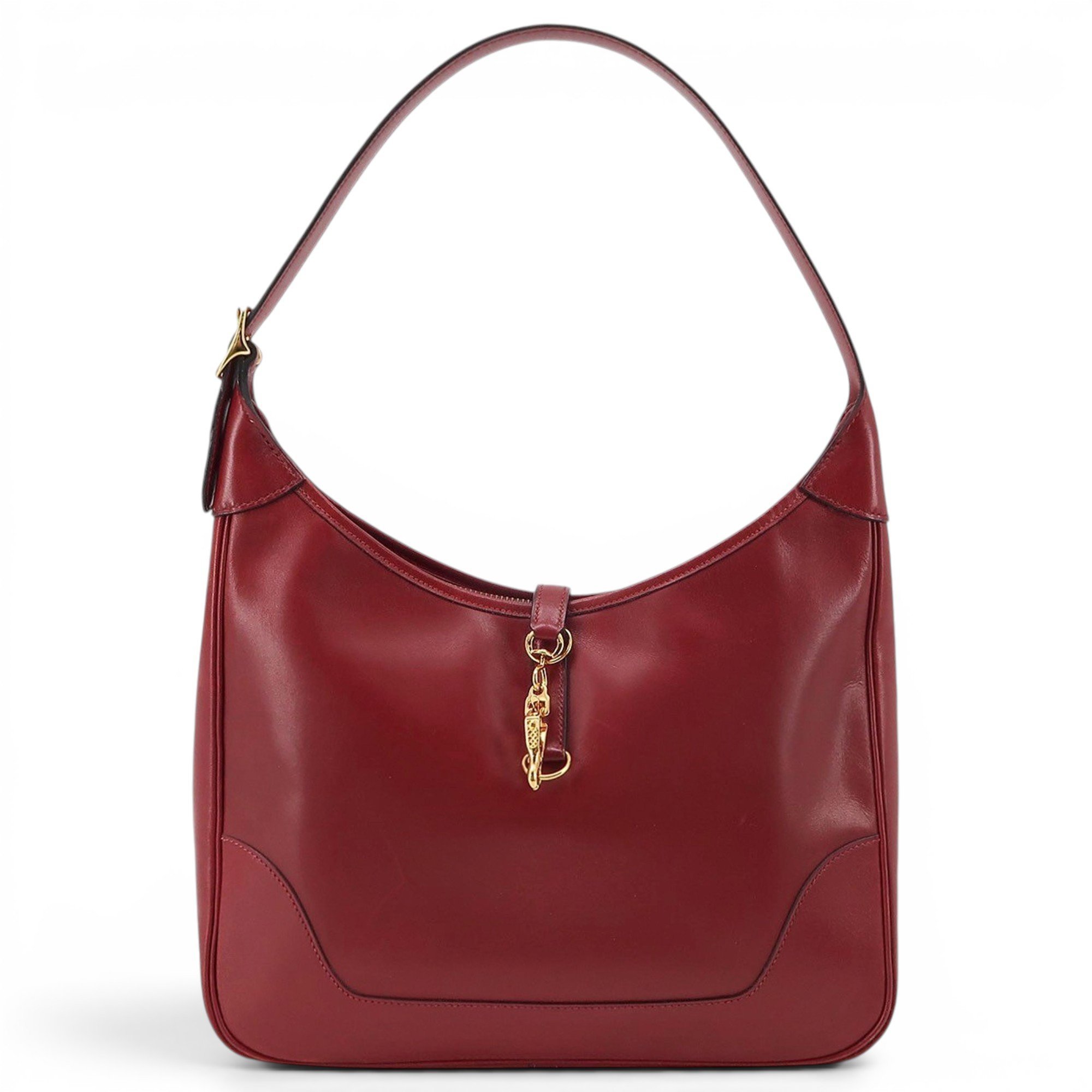 Trim leather handbag